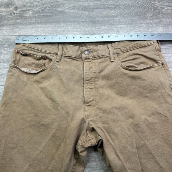 Polo Ralph Lauren Hampton Jeans Mens 40x30 (Actual 38x29) Relaxed Straight Khaki - Picture 11 of 16